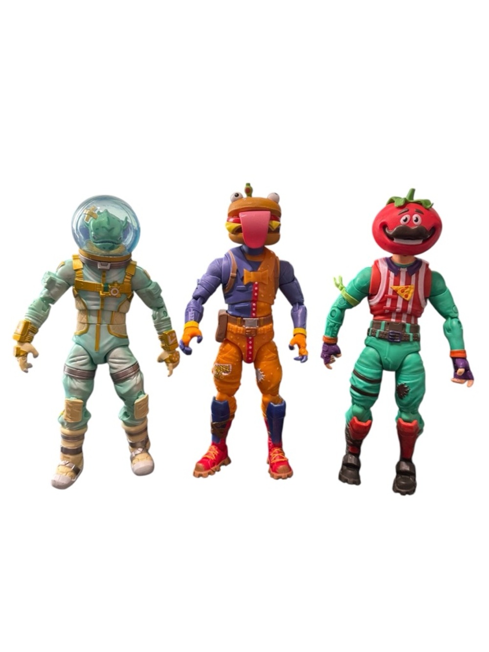 Fortnite Action Figures Lot Leviathan Beef Boss Tomatohead 6” Epic Games